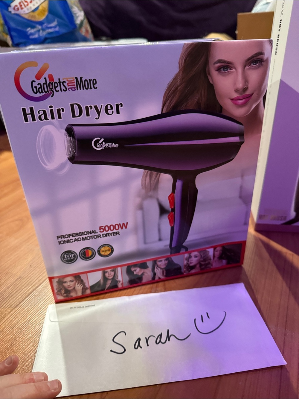 Purple Hair Dryer - Professional 5000W